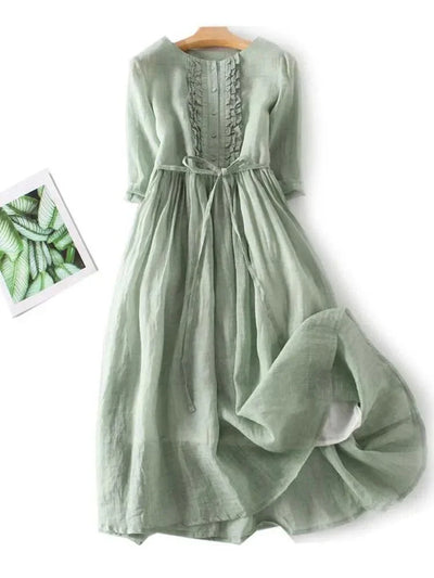 Pauline | Robe élégante en lin