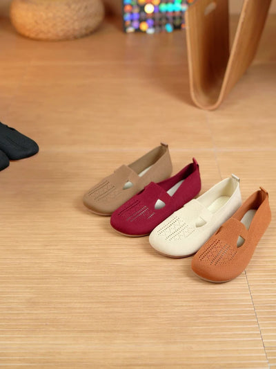 Elodie｜Chaussures plates tricotées pour femmes
