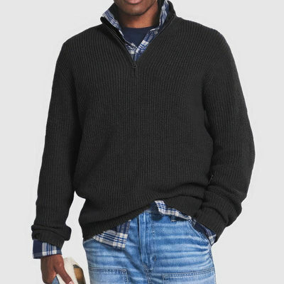Finn | Pull Tricoté avec Zip pour Hommes