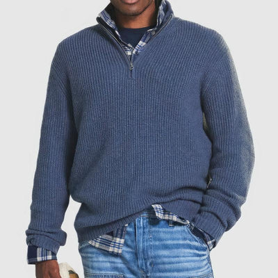 Finn | Pull Tricoté avec Zip pour Hommes