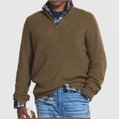 Finn | Pull Tricoté avec Zip pour Hommes