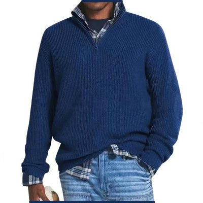Finn | Pull Tricoté avec Zip pour Hommes