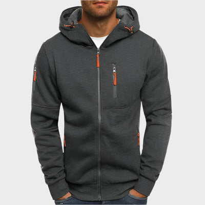 VINCENZO | SWEAT À CAPUCHE AVEC ZIP