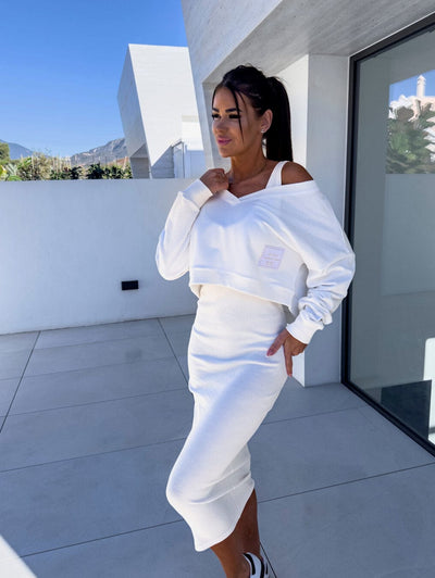 Andrea｜Ensemble Décontracté Sweatshirt et Robe