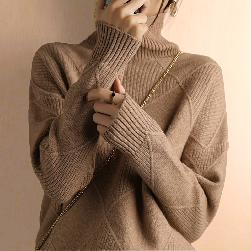 Chunky Lotus™ - MAGLIONE A COLLO ALTO
