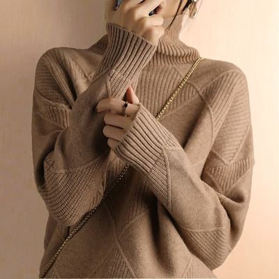Chunky Lotus™ - MAGLIONE A COLLO ALTO