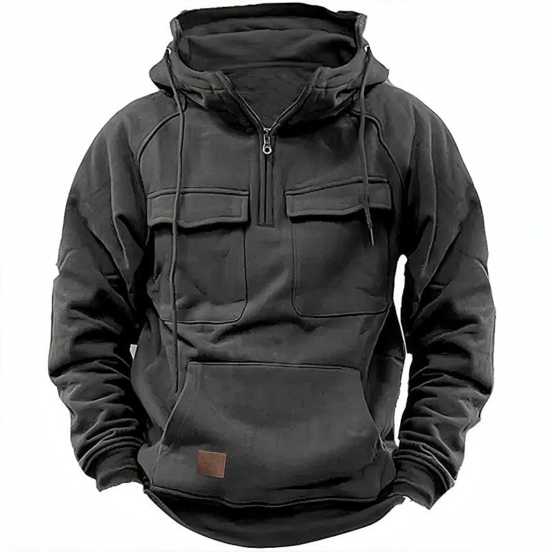 Xavier™ Prime - Sweat à capuche d'hiver confortable avec fermeture éclair