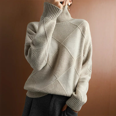 Chunky Lotus™ - MAGLIONE A COLLO ALTO