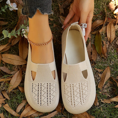 Elodie｜Chaussures plates tricotées pour femmes