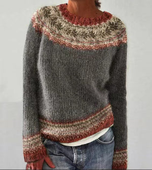 KIRRA - PULL EN MAILLE RÉTRO POUR FEMME