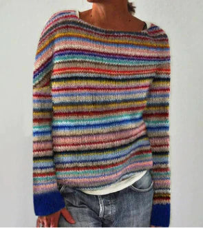 KIRRA - PULL EN MAILLE RÉTRO POUR FEMME