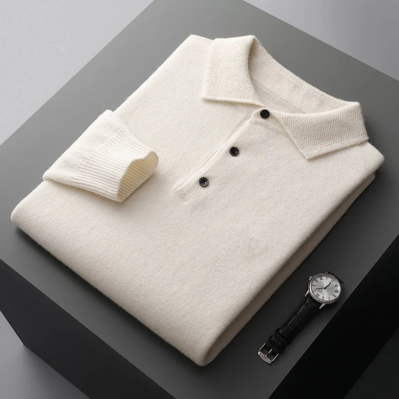 Rafael | Pull Polo en Cachemire