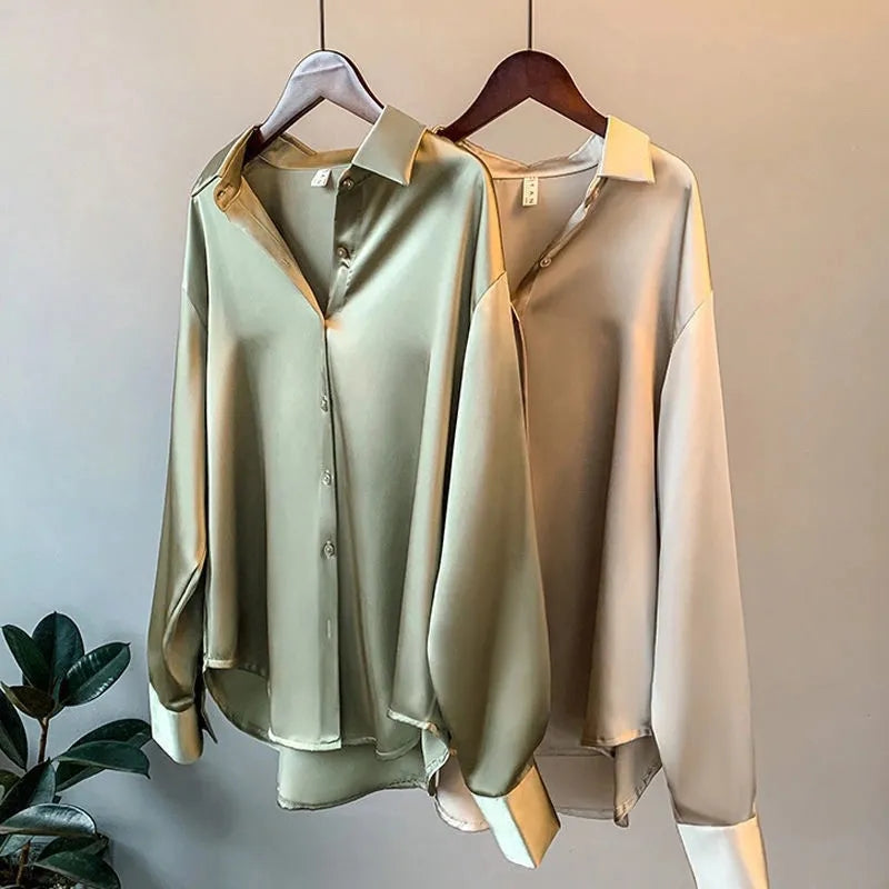 Emma - Blouse Satinée Éclatante