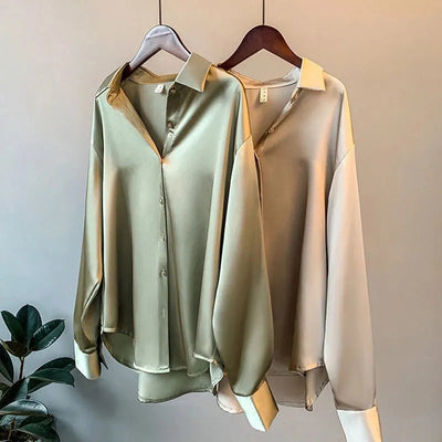 Emma - Blouse Satinée Éclatante