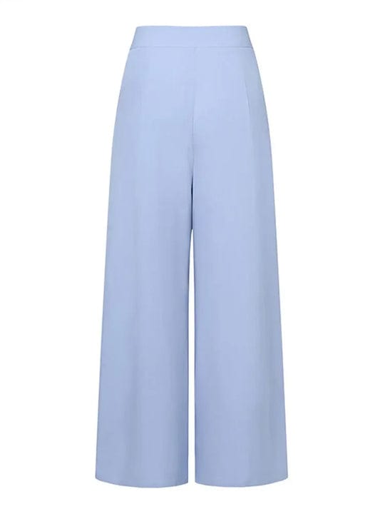 Patricia | Pantalon Plissé à Jambes Larges