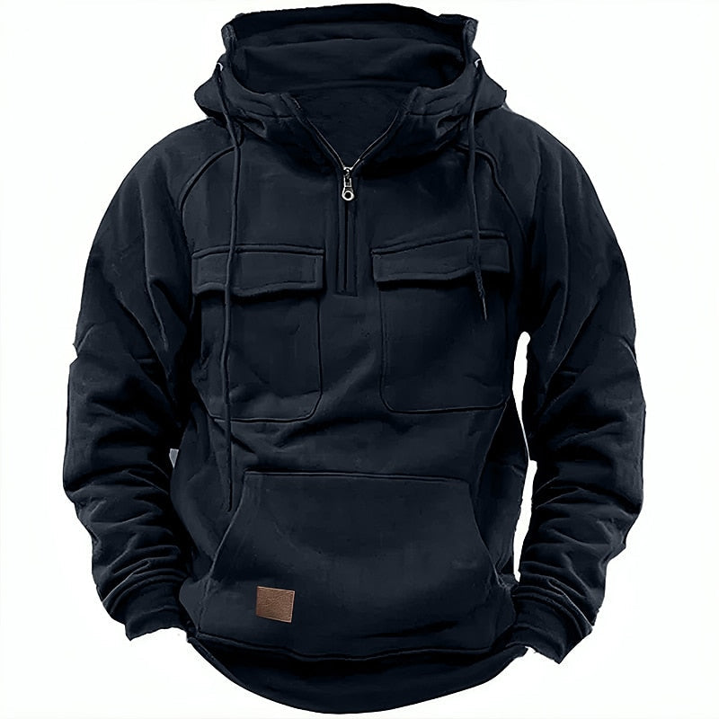 Xavier™ Prime - Sweat à capuche d'hiver confortable avec fermeture éclair